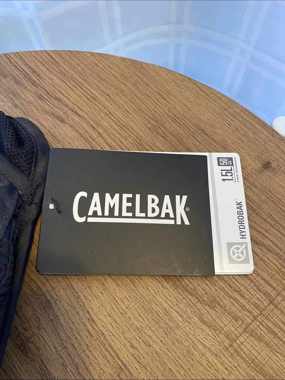 CamelBak Hydrobak Black Hydration Backpack with Blue Tube Big Bite Valve NWT